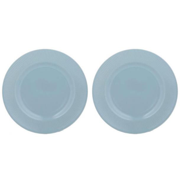 Набор обеденных тарелок Linear 27 см синяя Mason Cash 2002.118-2