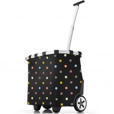 Сумка-тележка на колесах хозяйственная Reisenthel Carrycruiser Dots OE7009, тележка, сумка, с выдвижной ручкой, женская