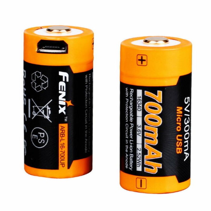 Аккумулятор Fenix ARB-L16-700UP Li-ion 16340 700 mAh