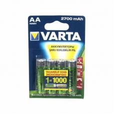 Аккумулятор бытовой Varta R6 AA BL4 NI-MH 2700mAh (4/40/400) 05706