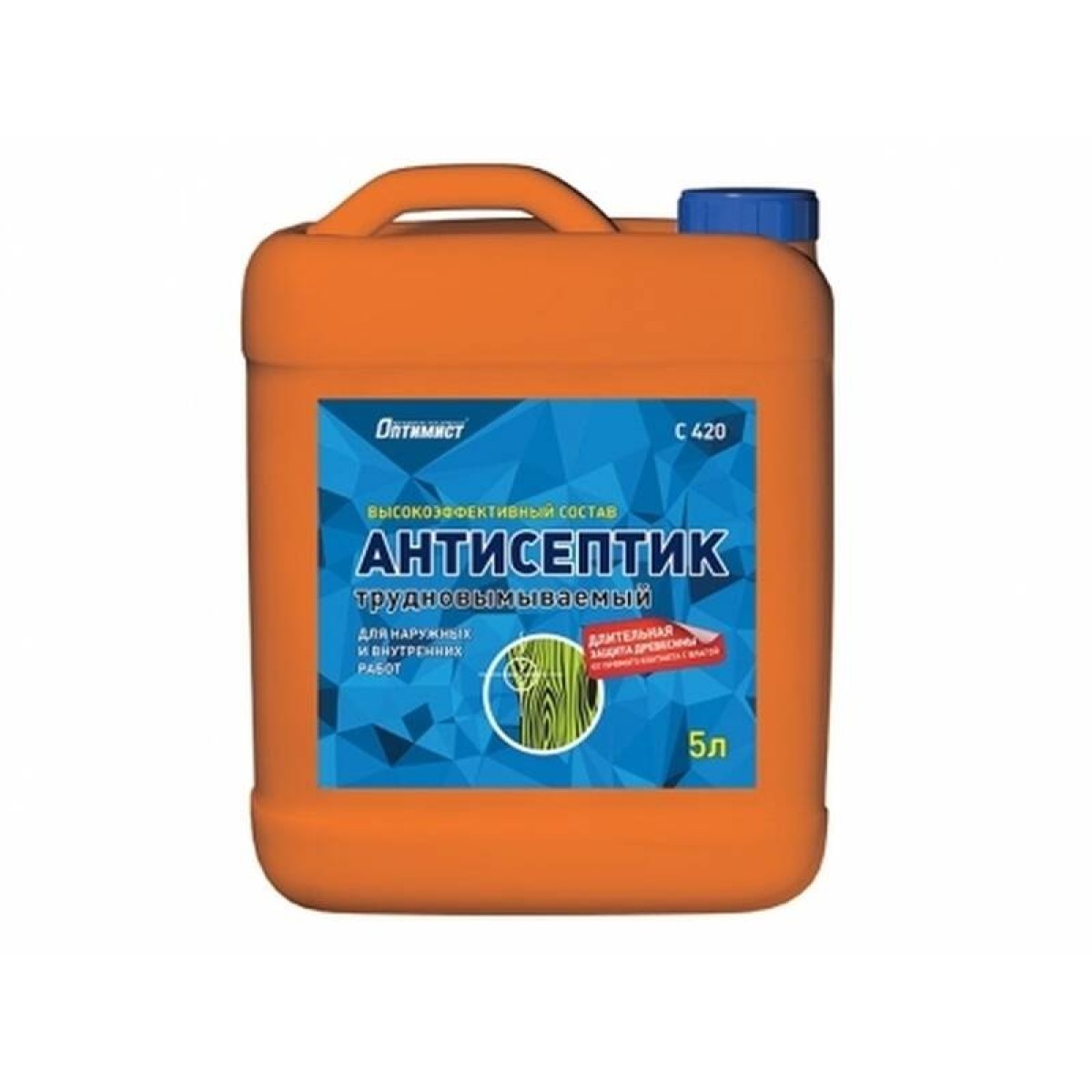 Антисептик C420 ОПТИМИСТ трудновымываемый 5л OPO109 1