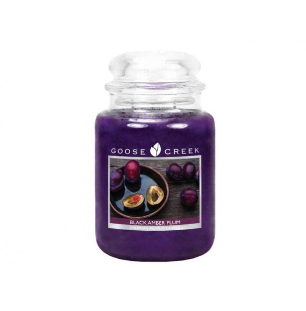 Ароматическая свеча GOOSE CREEK Black Amber Plum 150ч ES26432-vol