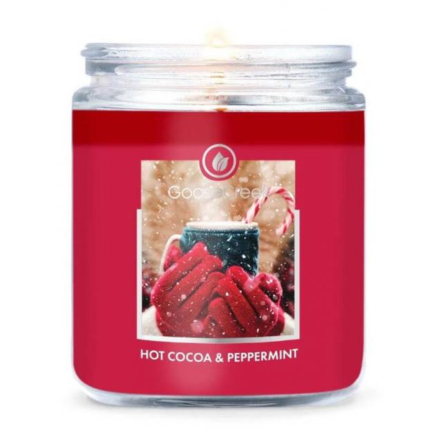 Ароматическая свеча GOOSE CREEK Hot Cocoa & Peppermint 45ч 7OZ1244-vol