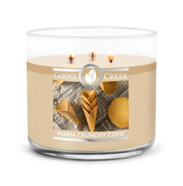 Ароматическая свеча GOOSE CREEK Warm Crunchy Cone 35ч GC15943-vol
