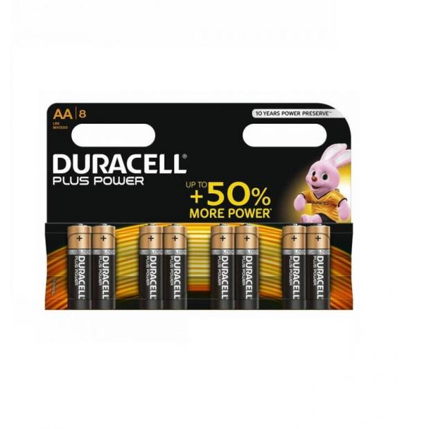 Батарейка Duracell Basic LR6 AA BL8 Alkaline 1.5V BE 006522