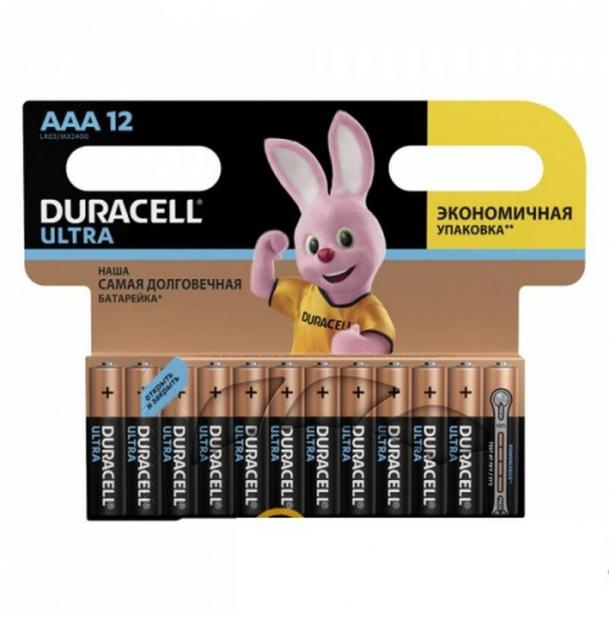 Батарейка Duracell ULTRA POWER LR03 AAA BL12 Alkaline 1.5V BE 064218