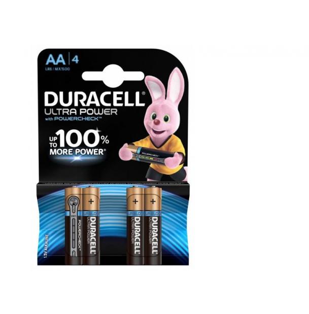 Батарейка Duracell ULTRA POWER LR6 AA BL4 Alkaline 1.5V BE 062573