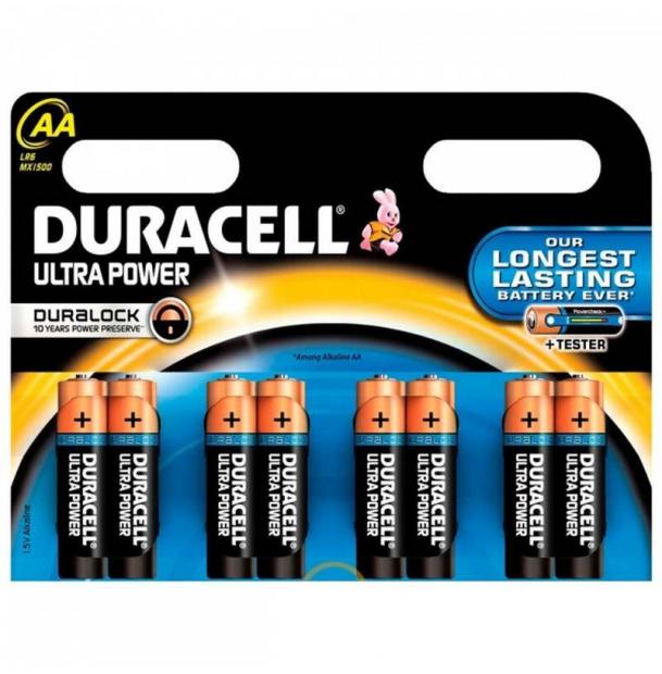 Батарейка Duracell ULTRA POWER LR6 AA BL8 Alkaline 1.5V BE 063051