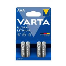 Батарейка литиевая VARTA Ultra Lithium AAA 4 шт