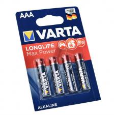 Батарейка щелочная VARTA LONGLIFE MAX POWER (Max Tech) AAA 4 шт