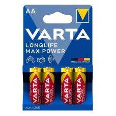Батарейка щелочная VARTA LONGLIFE MAX POWER (Max Tech Alkaline) AA 4 шт