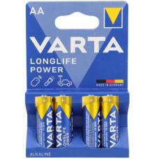Батарейка щелочная VARTA Longlife Power Alkaline AA 4 шт