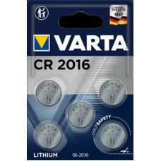 Батарейка Varta ELECTRONICS CR2016 BL5 Lithium 3V 60161-5