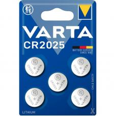 Батарейка Varta ELECTRONICS CR2025 BL5 Lithium 3V (6025) 60251-5