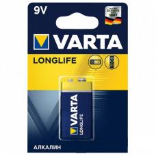 Батарейка Varta LONGLIFE Крона 6LR61 BL1 Alkaline 9V 04122-1