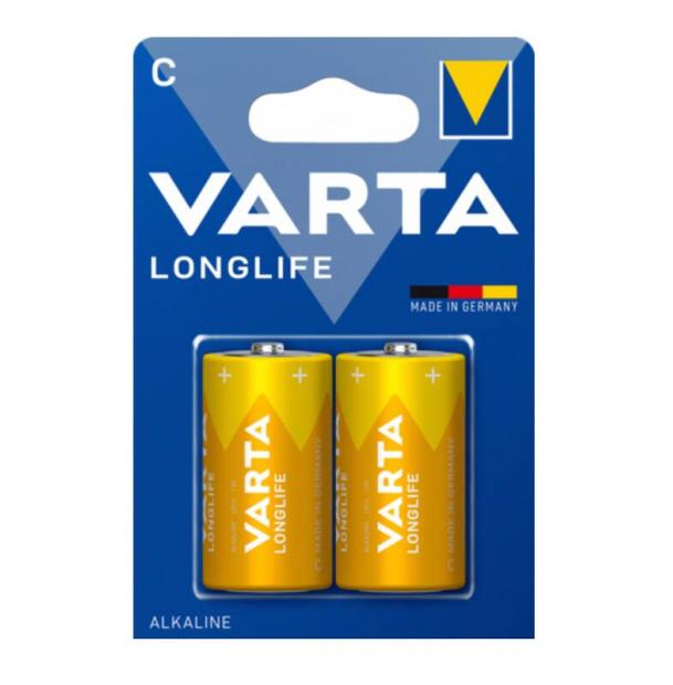 Батарейка Varta LONGLIFE LR14 C BL2 Alkaline 1.5V 4114-2