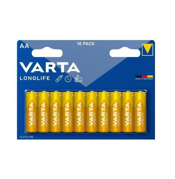 Батарейка Varta LONGLIFE LR6 AA BL10 Alkaline 1.5V (4106) 04106101461