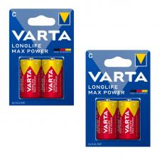 Батарейка Varta LONGLIFE MAX POWER LR14 C BL4 Alkaline 1.5V 04714-2-n