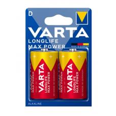 Батарейка Varta LONGLIFE MAX POWER LR20 D BL2 Alkaline 1.5V 04720-2