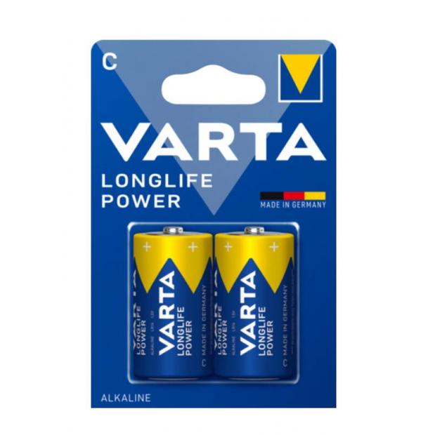 Батарейка Varta LONGLIFE POWER LR14 C BL2 Alkaline 1.5V 04914-2