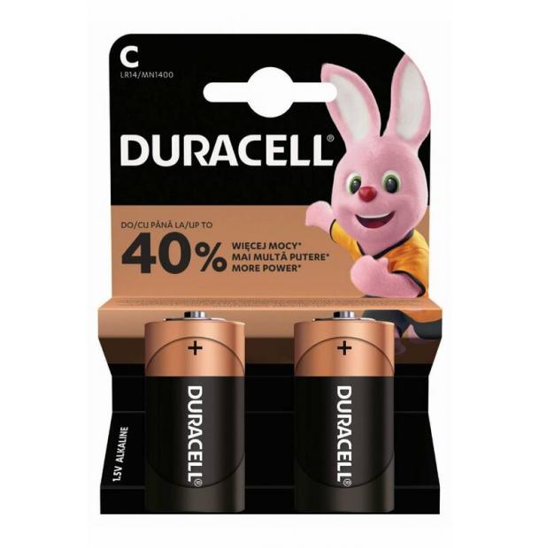 Батарейки Duracell Basic LR14 C BL2 Alkaline 1.5V US 052529