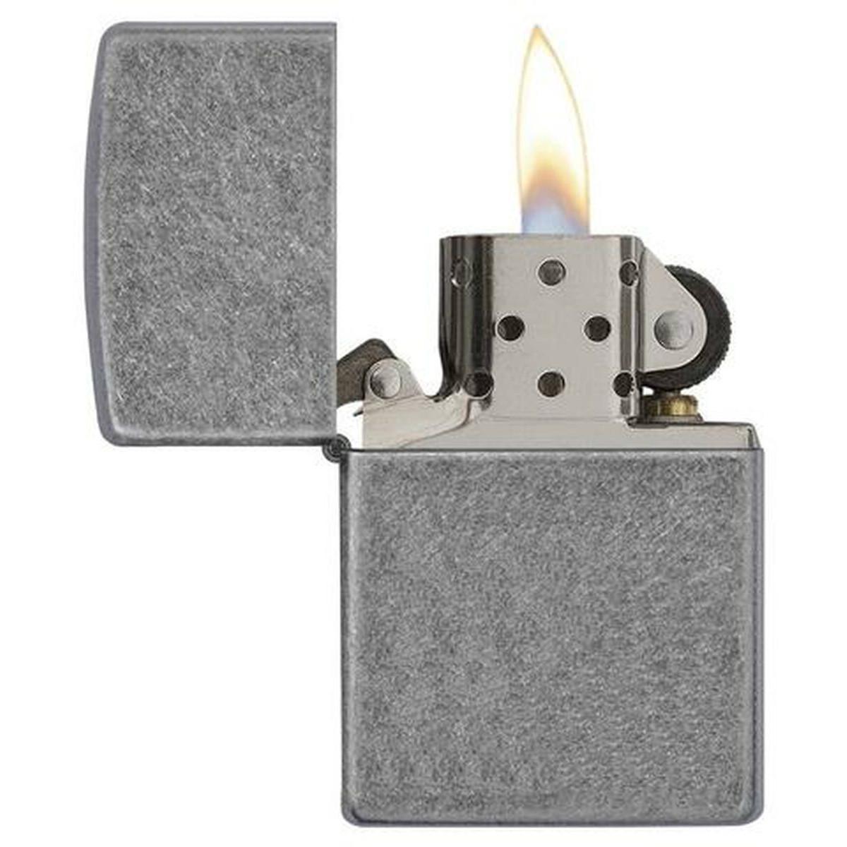 Бензиновая зажигалка ZIPPO 121FB Antique Silver Plate + бензин Zippo 125 мл 5