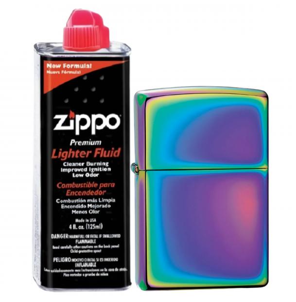 Бензиновая зажигалка ZIPPO 151 Classic Spectrum + бензин Zippo 125 мл 151-3141