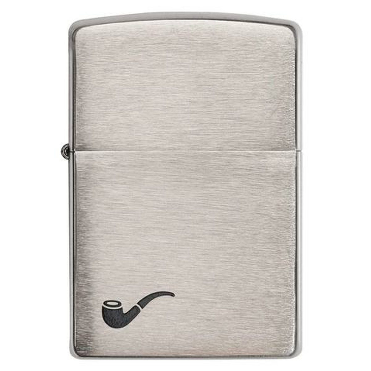 Бензиновая зажигалка ZIPPO 200PL Pipe Brushed Chrome + бензин Zippo 125 мл 4