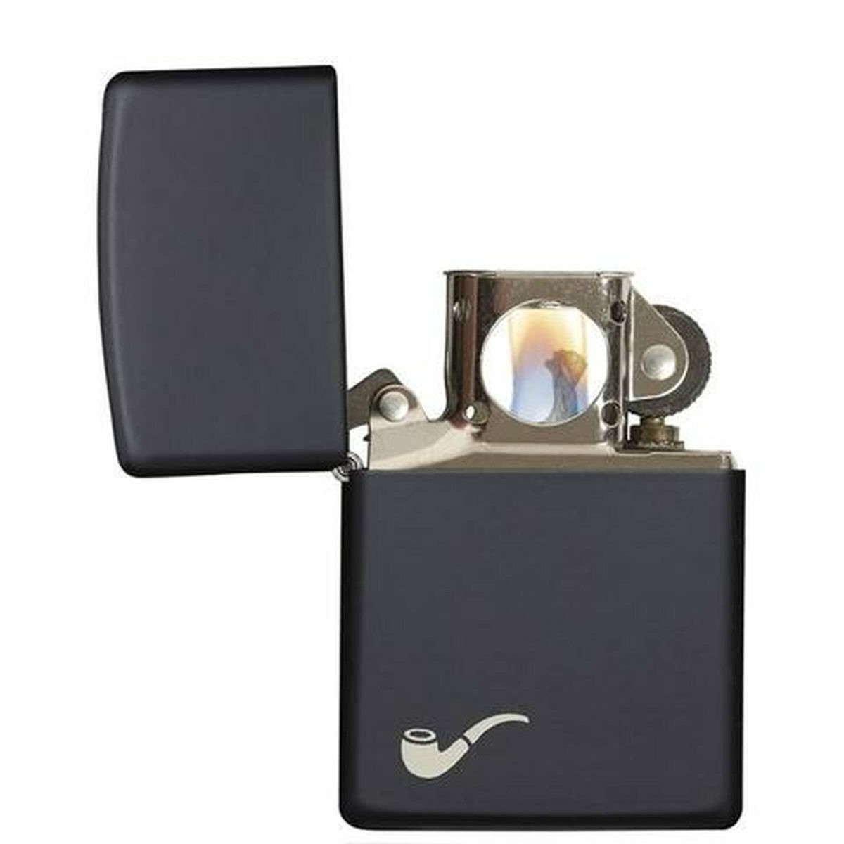 Бензиновая зажигалка ZIPPO 218PL Pipe Black Matte + бензин Zippo 125 мл 7