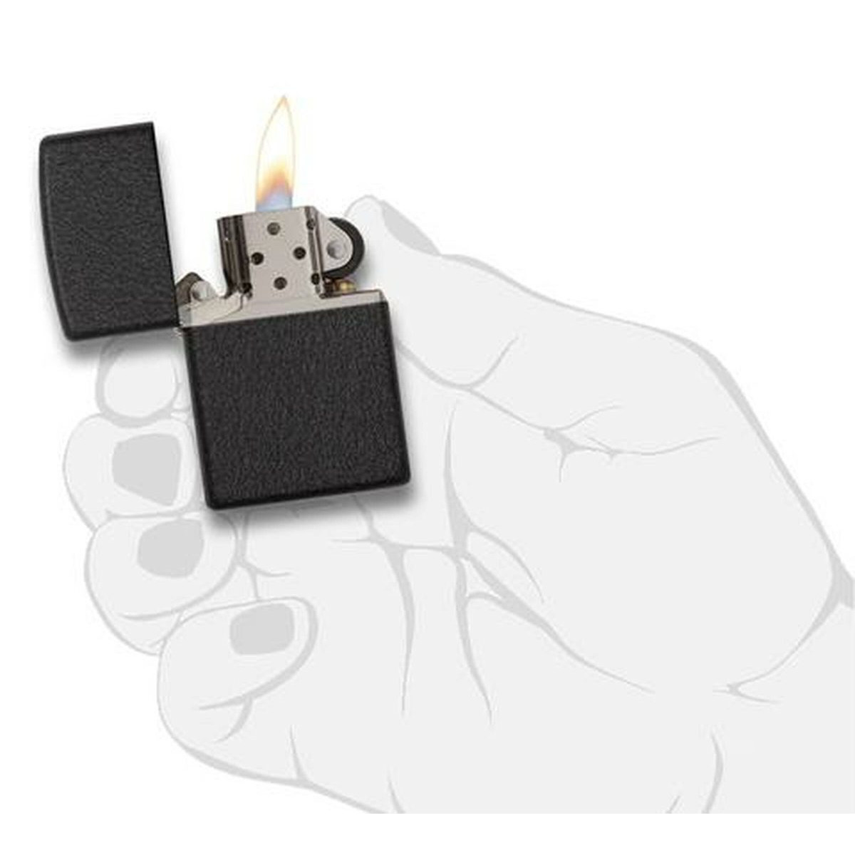 Бензиновая зажигалка ZIPPO 236 Black Crackle + бензин Zippo 125 мл 3