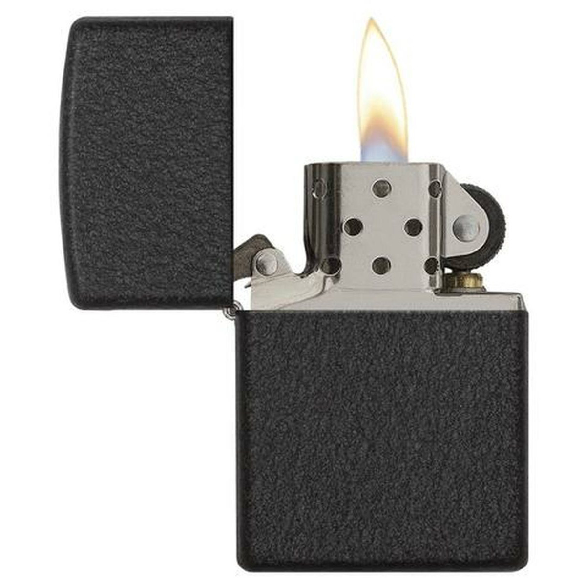Бензиновая зажигалка ZIPPO 236 Black Crackle + бензин Zippo 125 мл 7