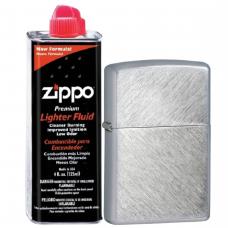 Бензиновая зажигалка ZIPPO 24648 Herringbone Sweep + бензин Zippo 125 мл