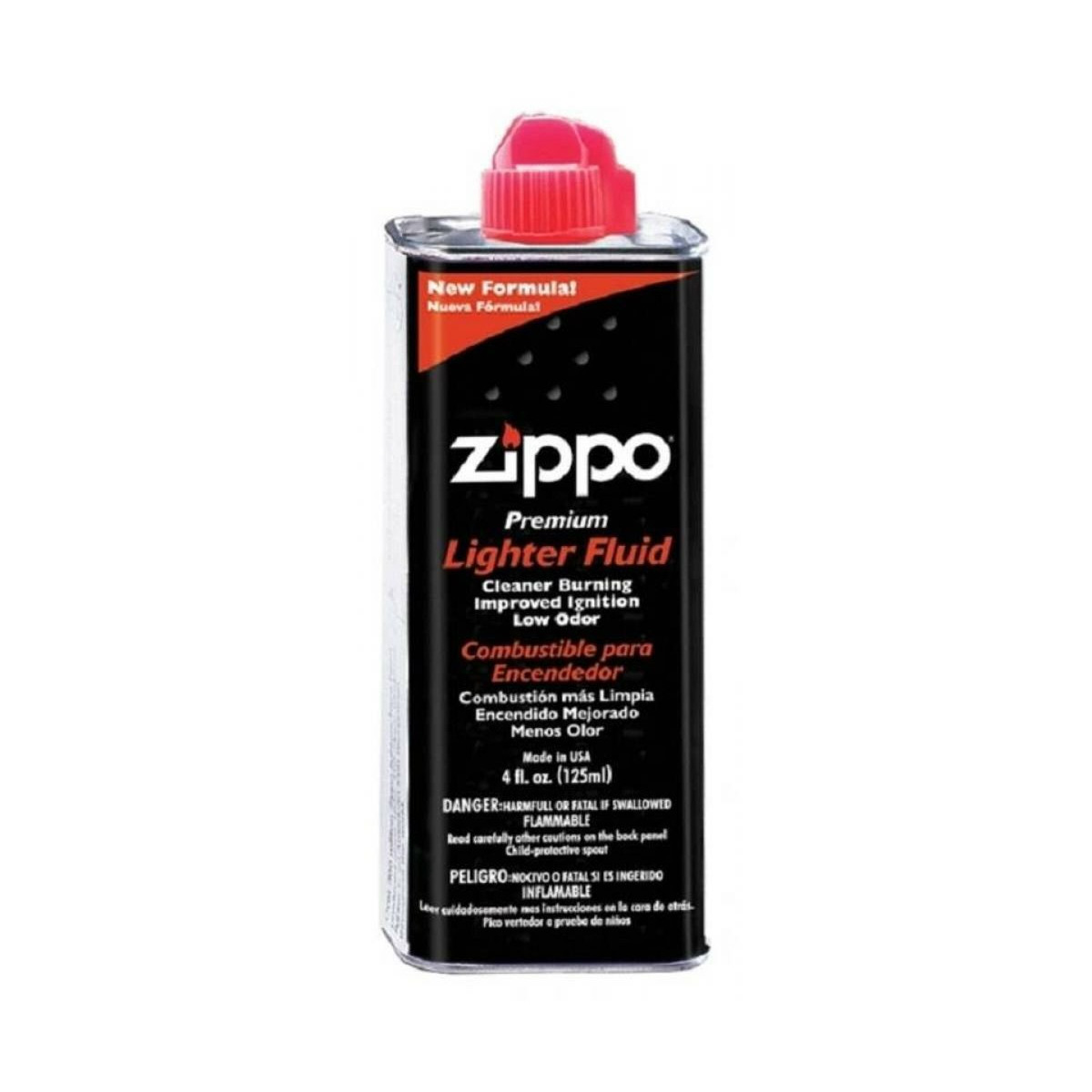 Бензиновая зажигалка ZIPPO 28181 Brushed Chrome + бензин Zippo 125 мл 5