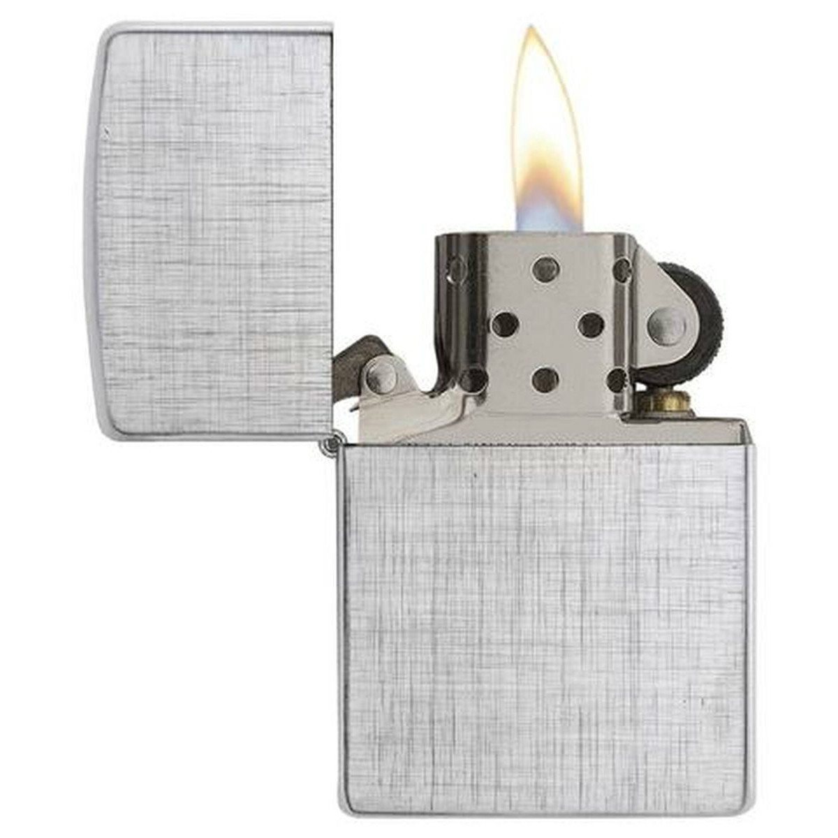 Бензиновая зажигалка ZIPPO 28181 Brushed Chrome + бензин Zippo 125 мл 7