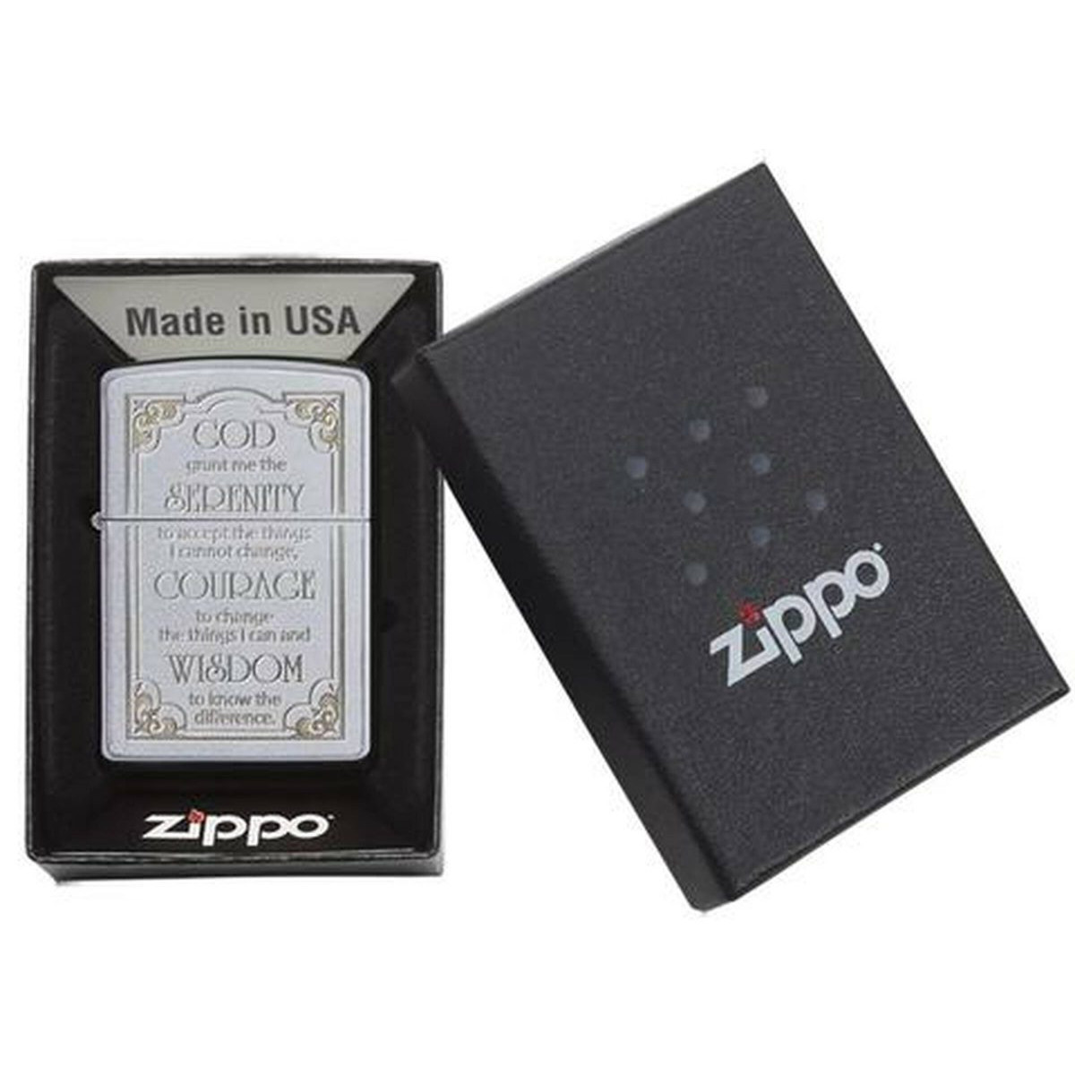 Бензиновая зажигалка ZIPPO 28458 Serenity + бензин Zippo 125 мл 5