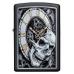 Бензиновая зажигалка ZIPPO 29854 Skull Clock Black Matte + бензин Zippo 125 мл 29854-3141