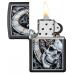 Бензиновая зажигалка ZIPPO 29854 Skull Clock Black Matte + бензин Zippo 125 мл 29854-3141