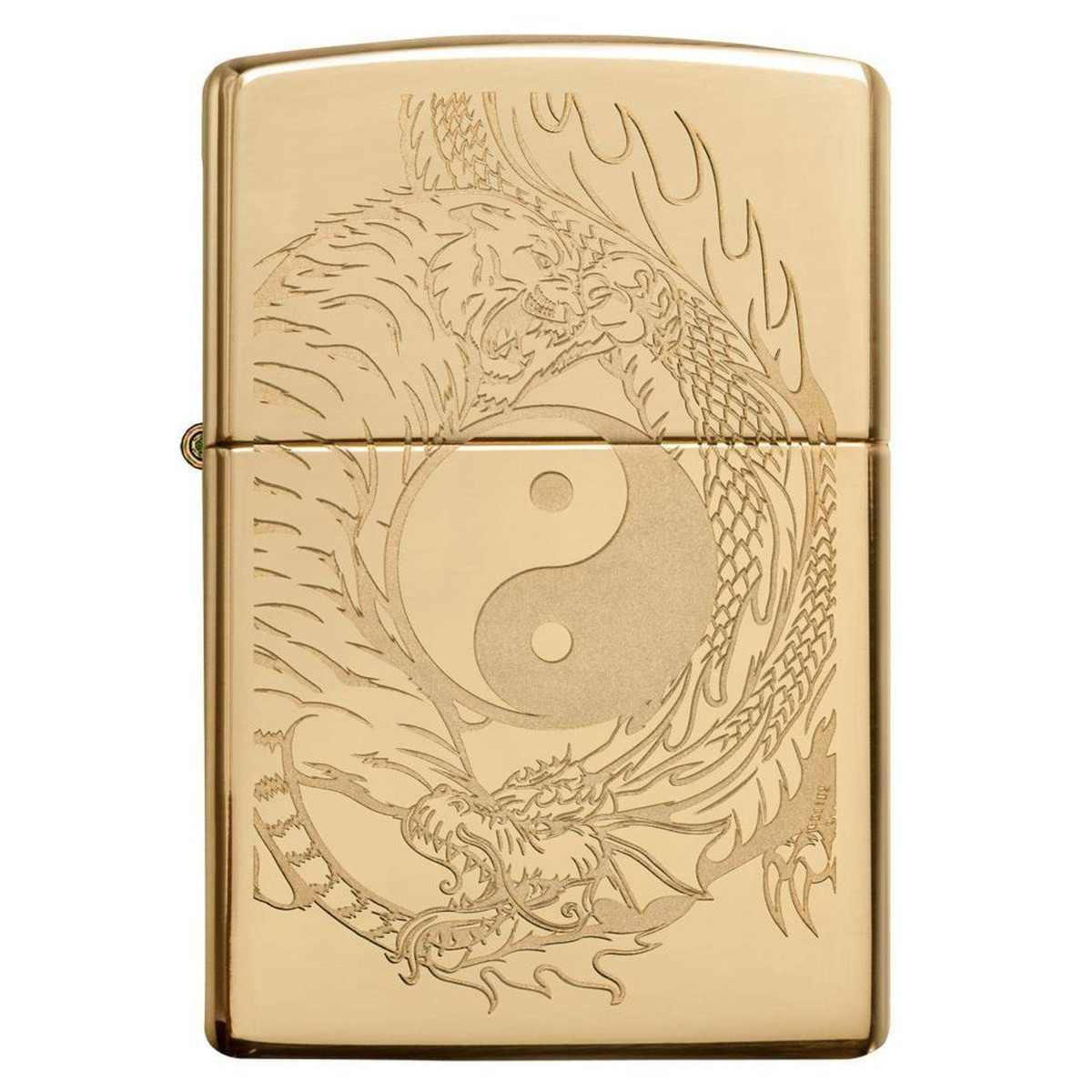 Бензиновая зажигалка ZIPPO 49024 Classic High Polish Brass + бензин Zippo 125 мл 6