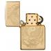 Бензиновая зажигалка ZIPPO 49024 Classic High Polish Brass + бензин Zippo 125 мл 49024-3141