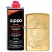 Бензиновая зажигалка ZIPPO 49024 Classic High Polish Brass + бензин Zippo 125 мл 49024-3141