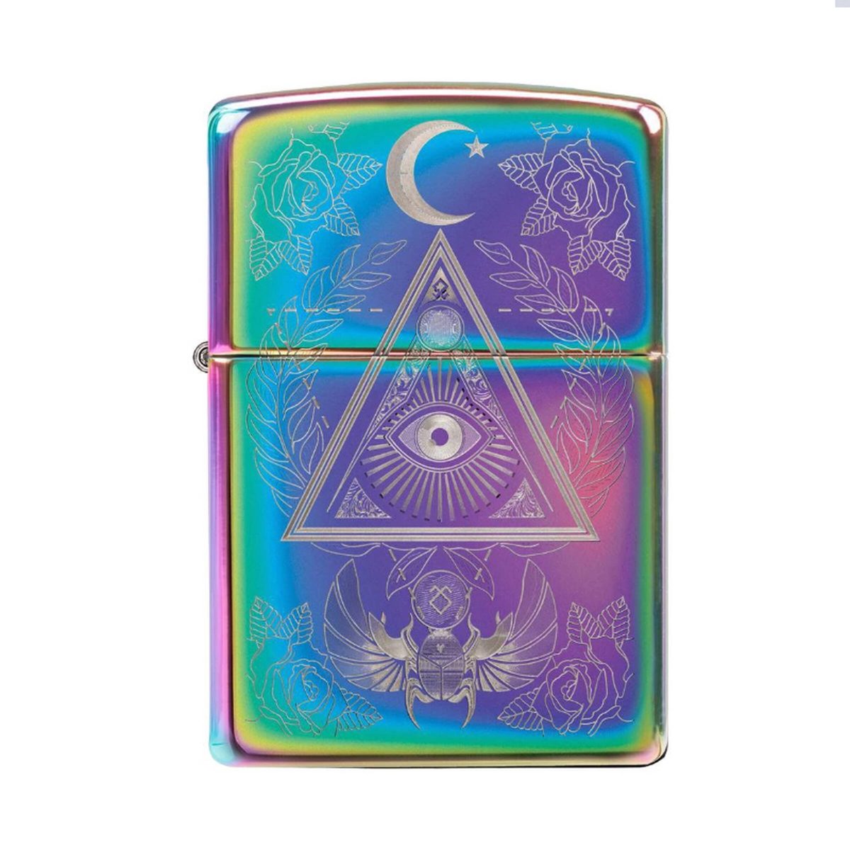 Бензиновая зажигалка ZIPPO 49061 Classic Multi Color + бензин Zippo 125 мл 5