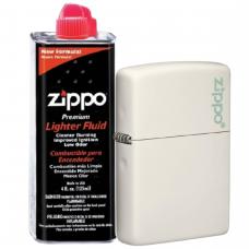 Бензиновая зажигалка ZIPPO 49193ZL Classic Glow In The Dark + бензин Zippo 125 мл