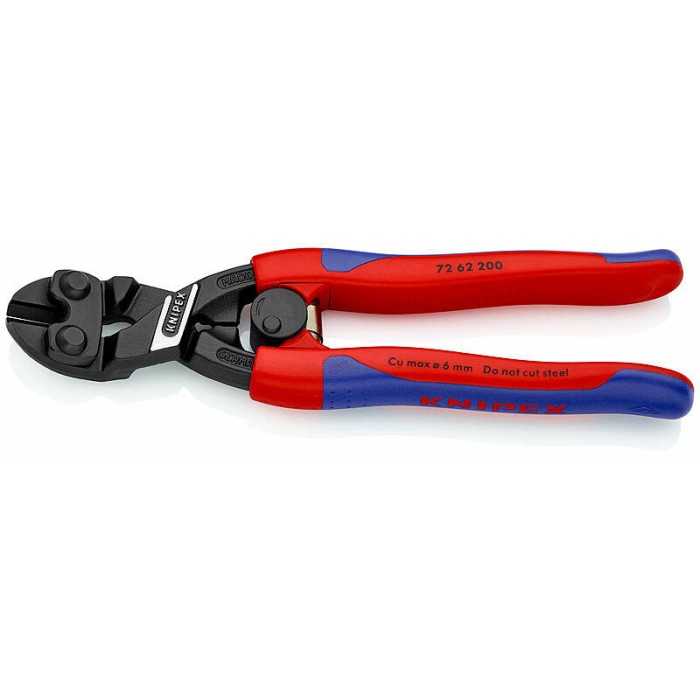 Бокорезы усиленные KNIPEX KN-7262200 для реза мягких материалов