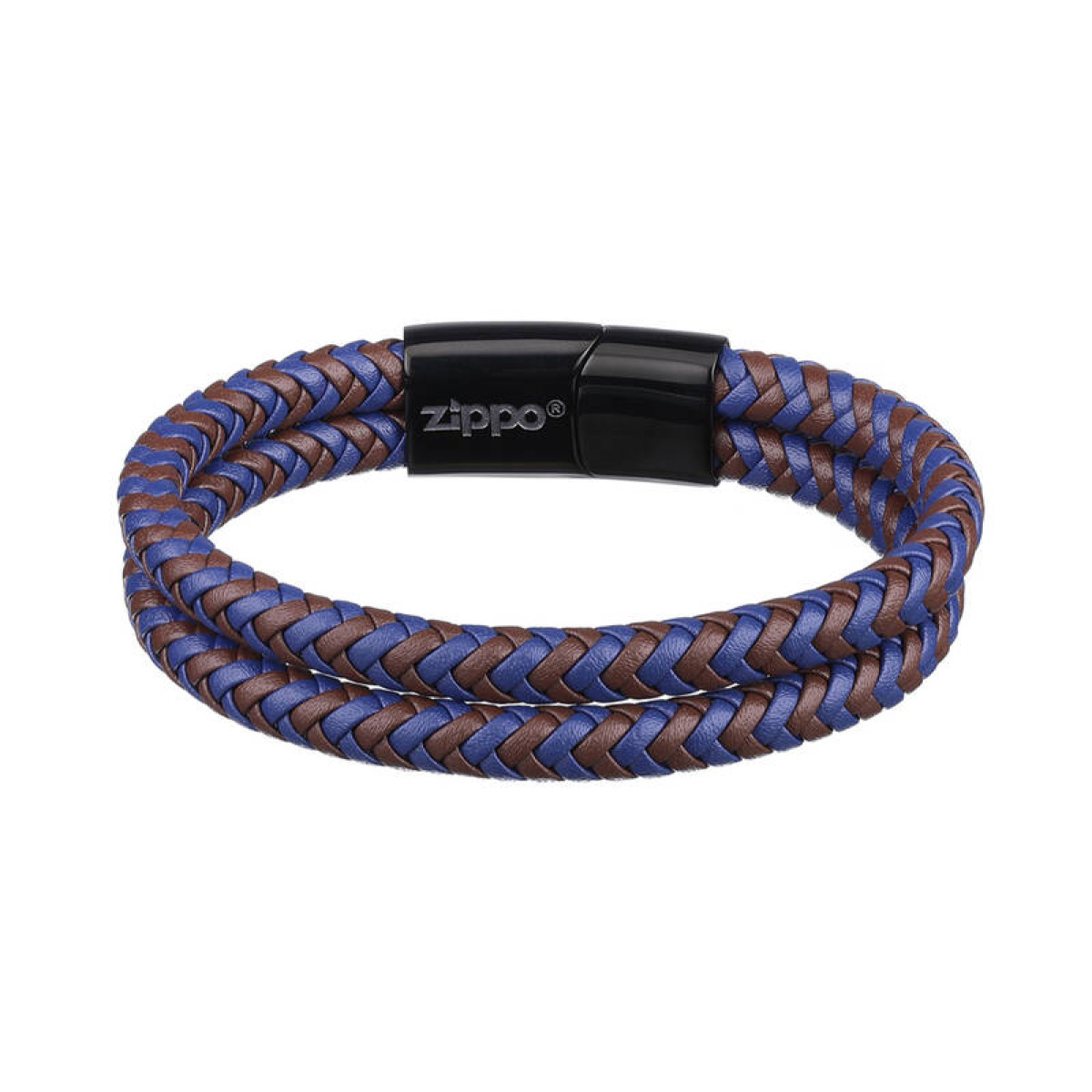 Браслет Braided Leather Bracelet Zippo 2007162 2