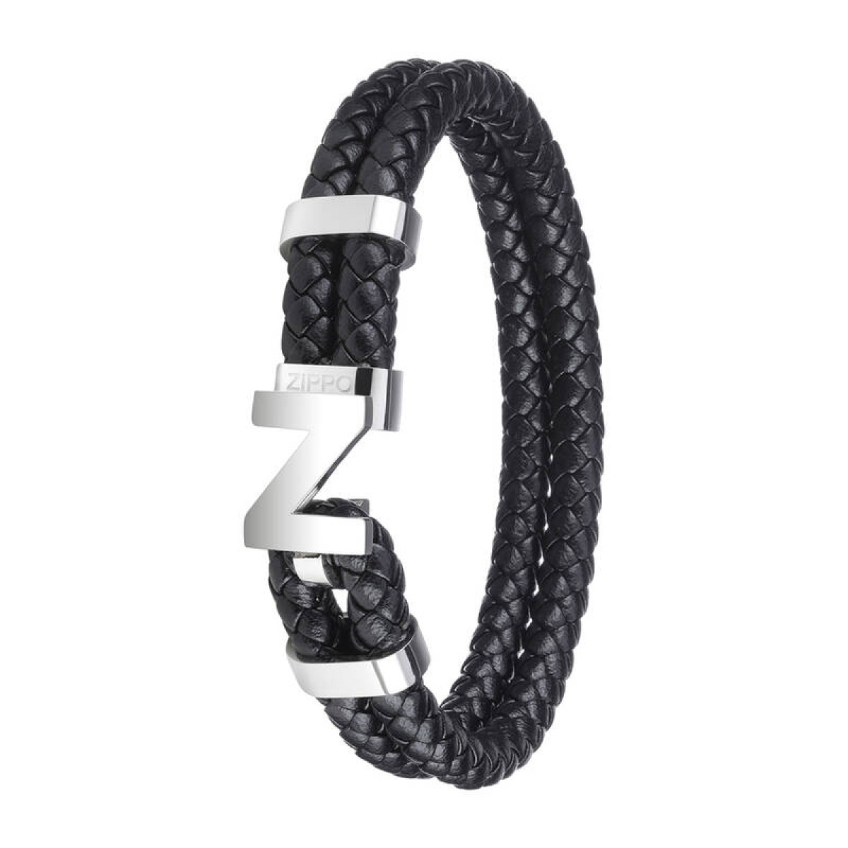 Браслет Steel Braided Leather 20 см Zippo 2007168 1