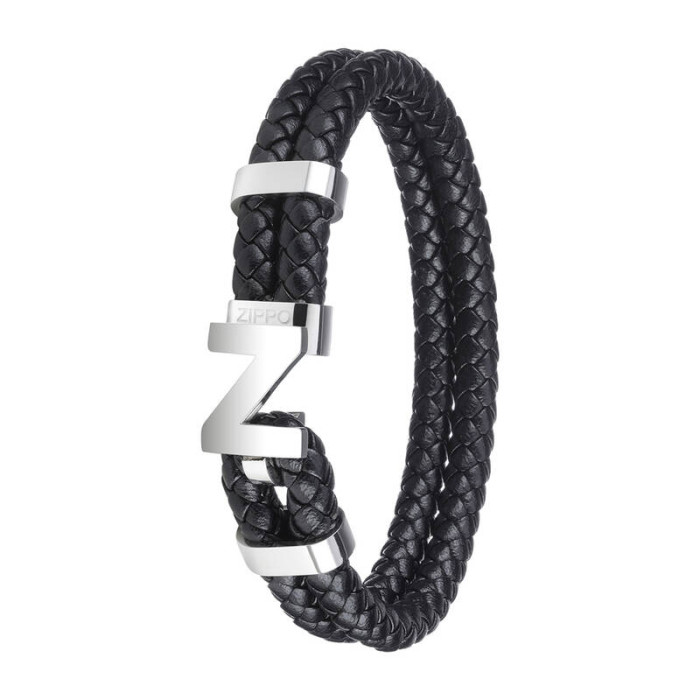 Браслет Steel Braided Leather 20 см Zippo 2007168