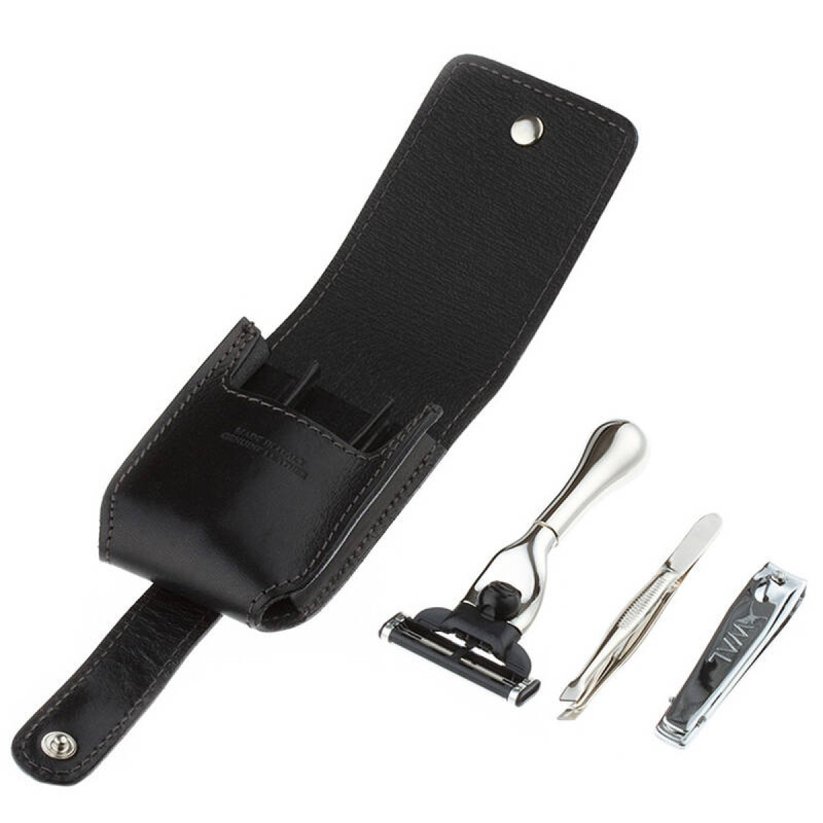 Бритвенный дорожный набор IL Ceppo Firenze в черном чехле SET-SV1209N 1
