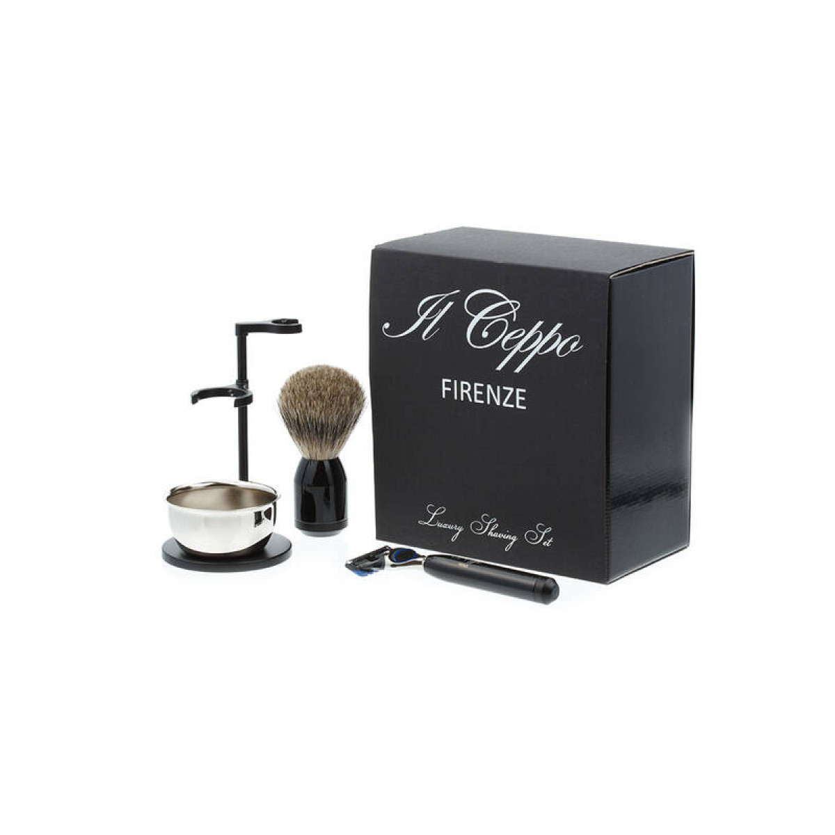 Бритвенный набор IL Ceppo Firenze черный глянцевый SET-S112P2FT 5