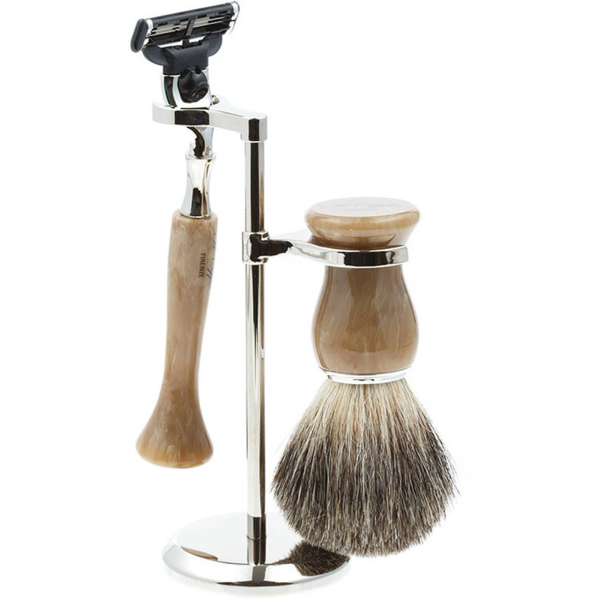 Бритвенный набор IL Ceppo Firenze серый перламутровый SET-S103BCMTG 1