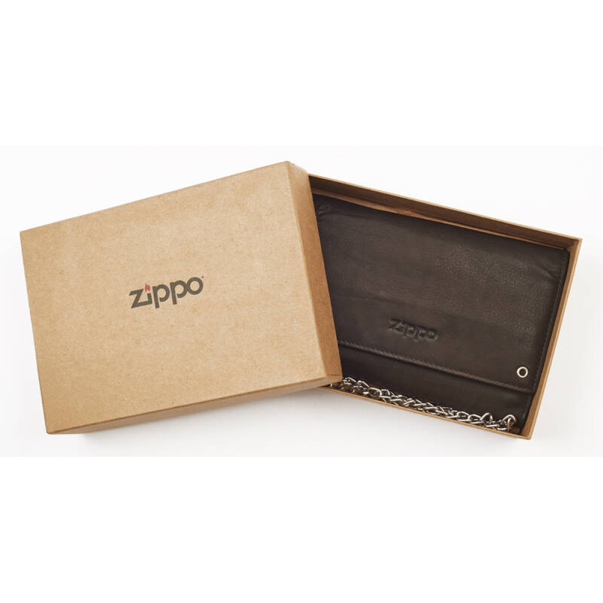 Бумажник байкера ZIPPO цвет "мокко" 17x35x11 см 4